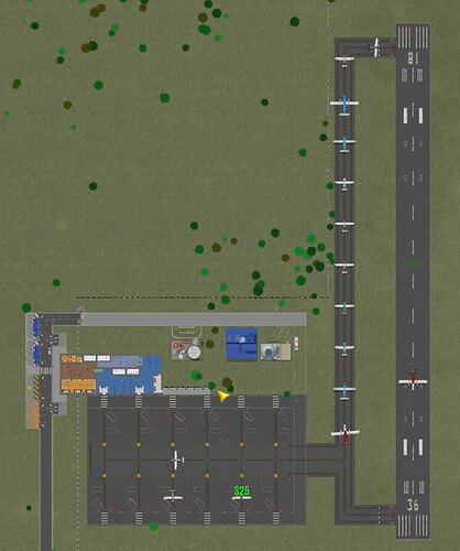 small busy airport