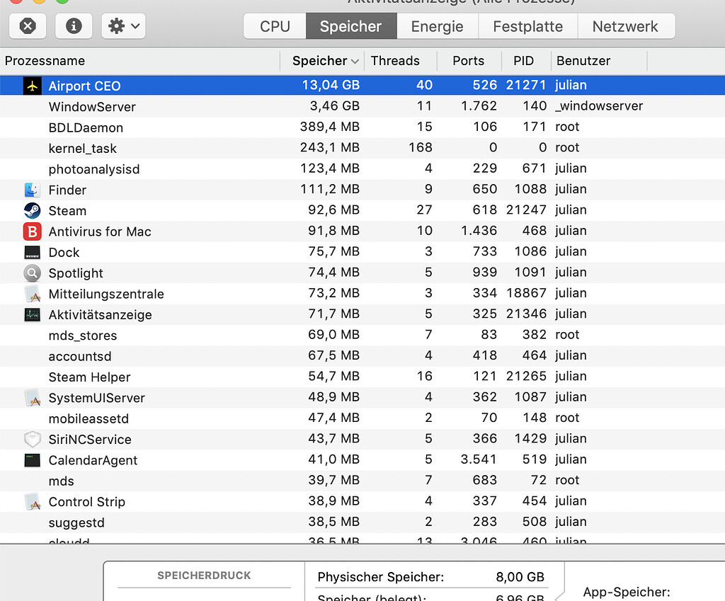 RAM usage extremely high - Support - Apog Labs Forum