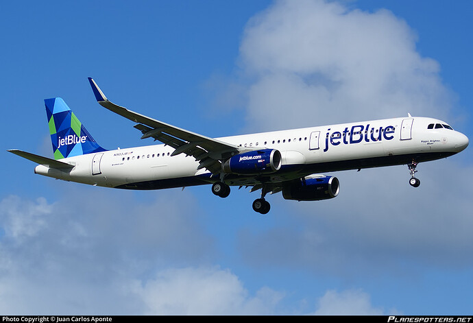 N903JB JetBlue Airways Airbus A321-231(WL) photographed at San Juan Luis Muñoz Marín International (SJU / TJSJ) by Juan Carlos Aponte