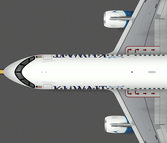 Kuwait Airways A320 Nose