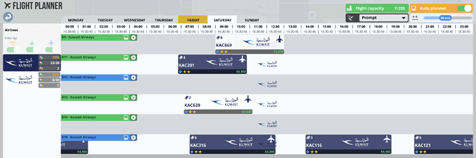 Kwait Airways Flight Planner 2