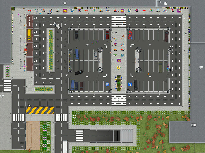 Ground Level Parking Area