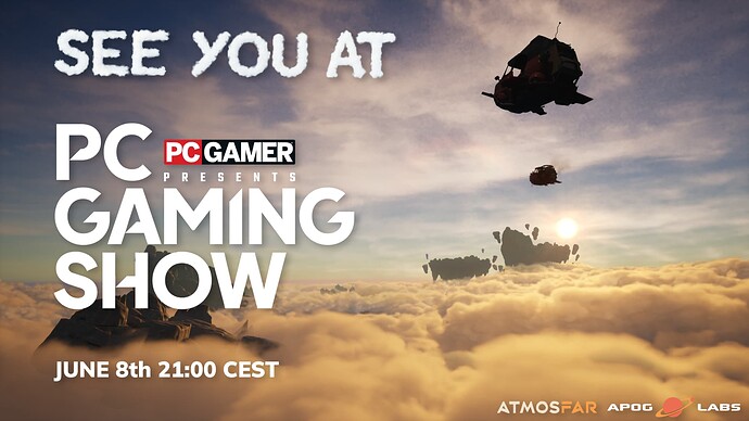 ATMOSFAR PC Gaming Show 2025 announcement splash final