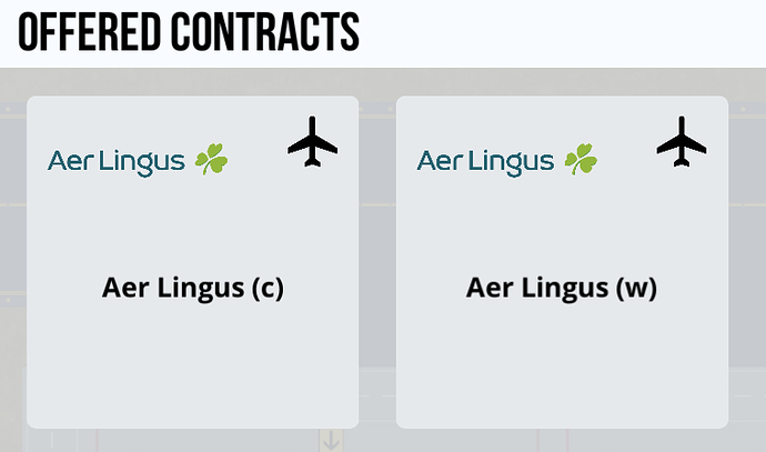 Aer Lingus Contracts Offered